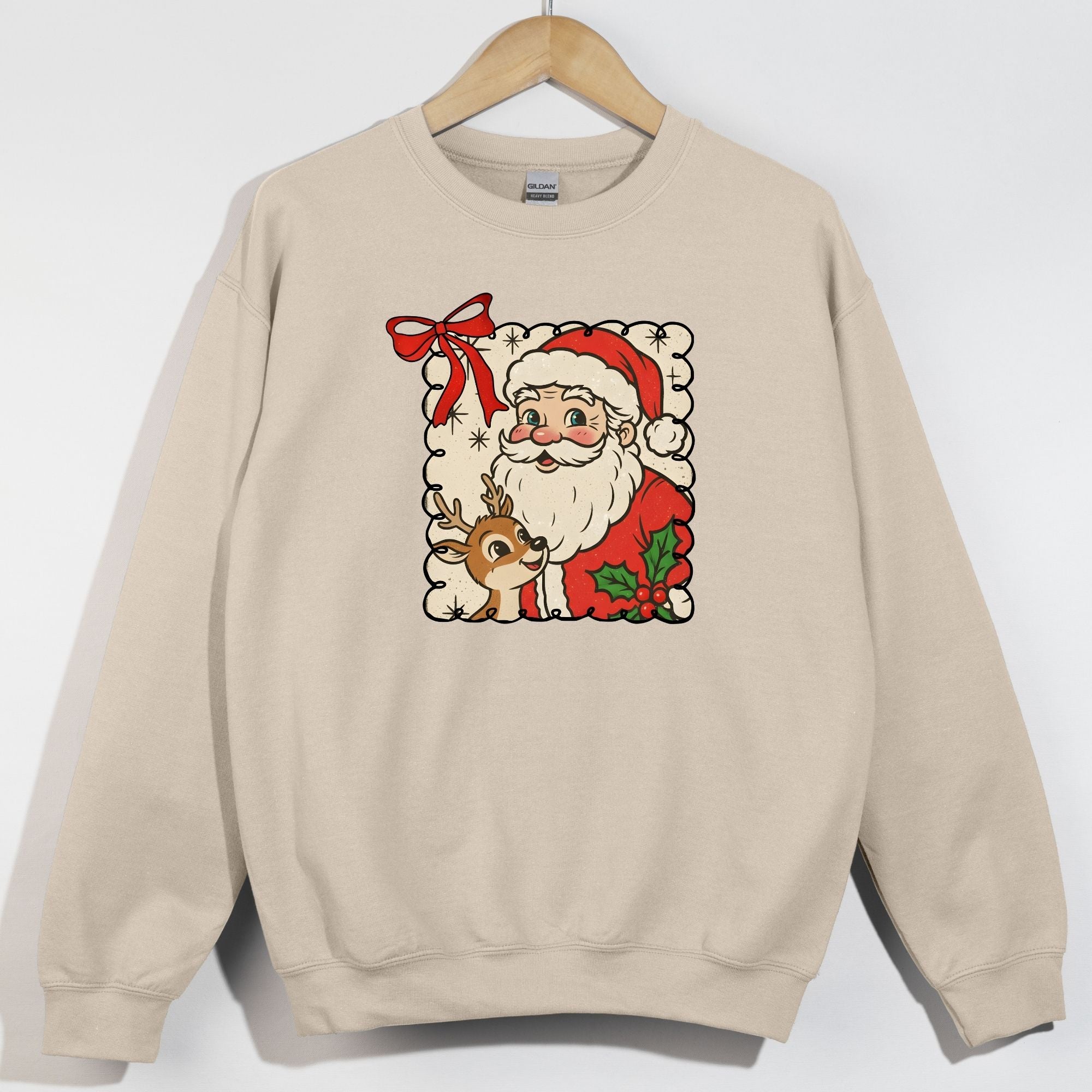 Vintage Santa Reindeer