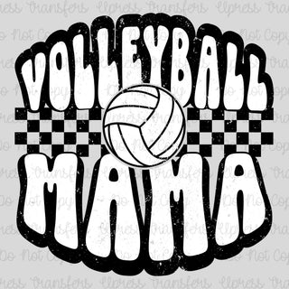 Volleyball Mama Checkered