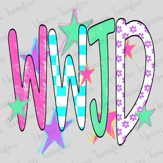 WWJD Doodle Neon