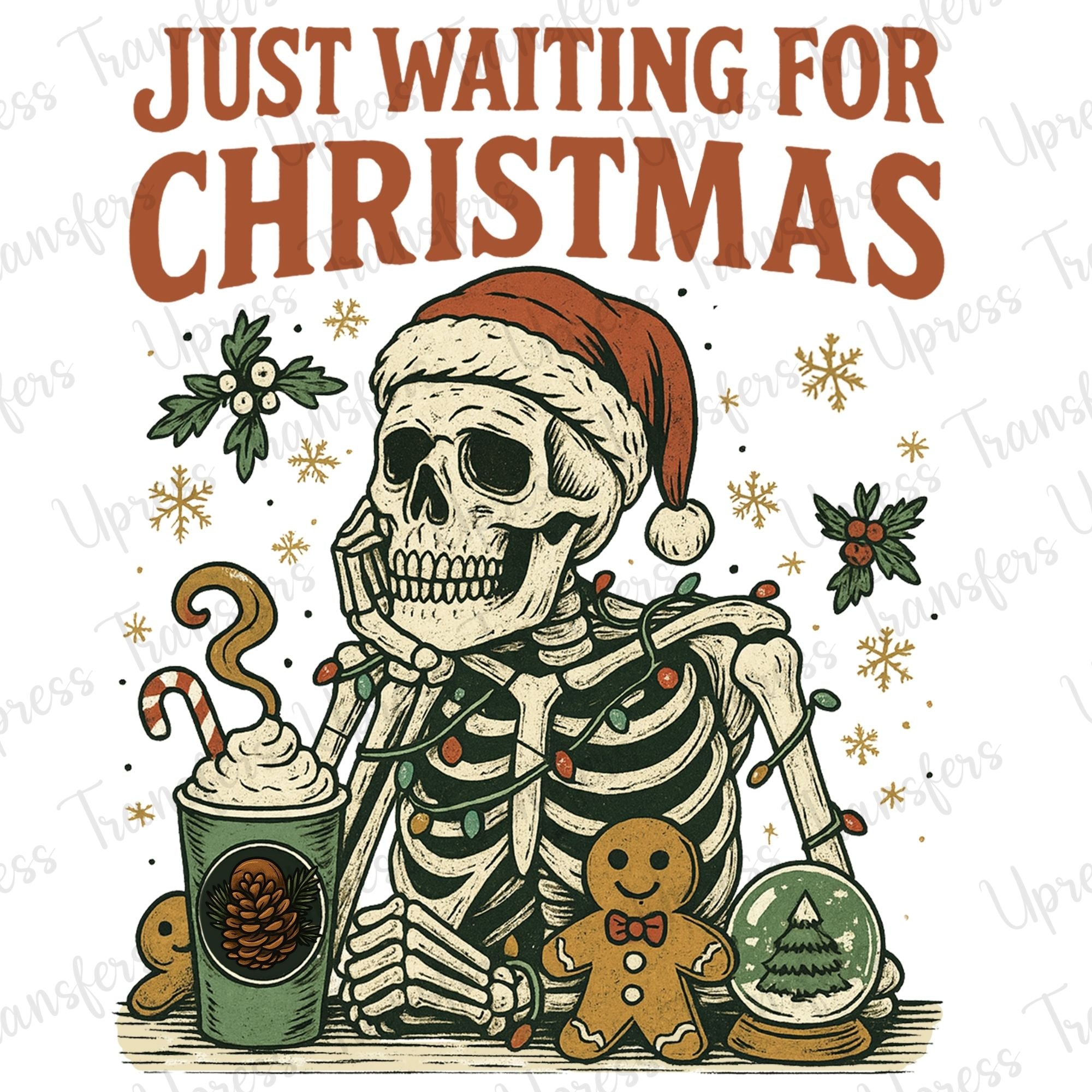 Waiting For Christmas Sad Skelly