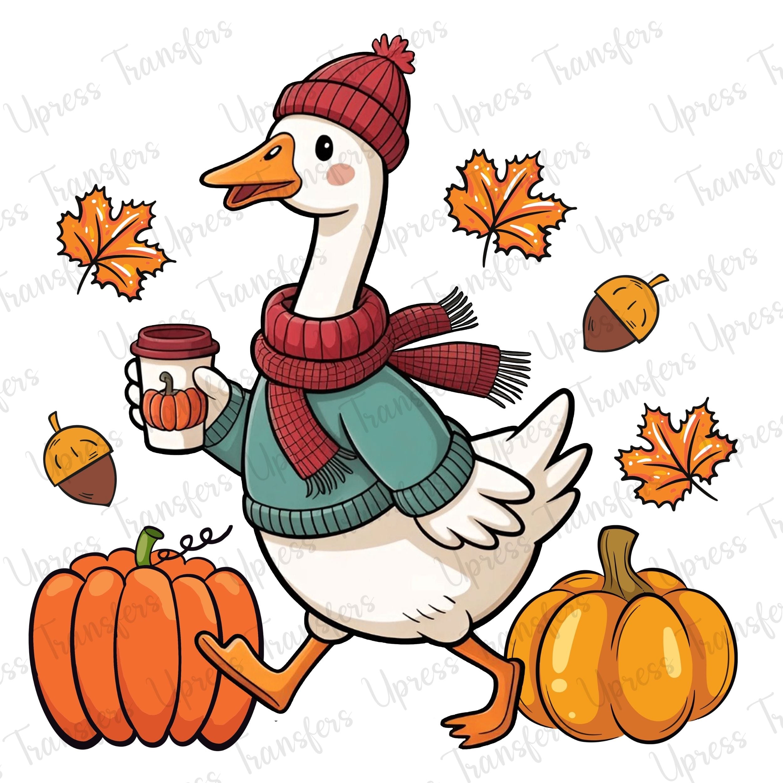 Walking Goose Leaves