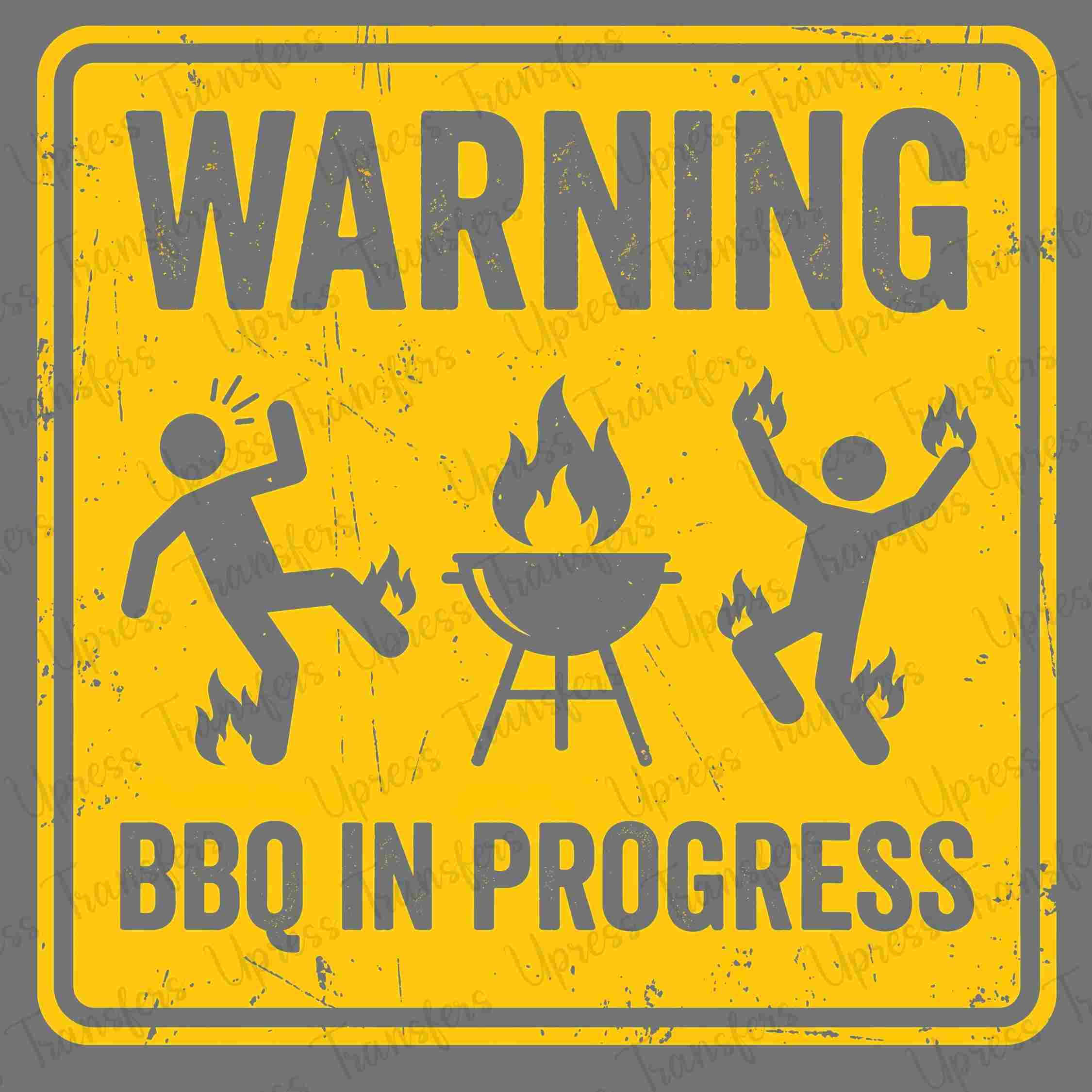 Warning BBQ Sign