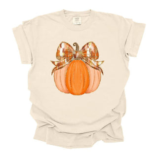 Watercolor Glitter Orange Pumpkin