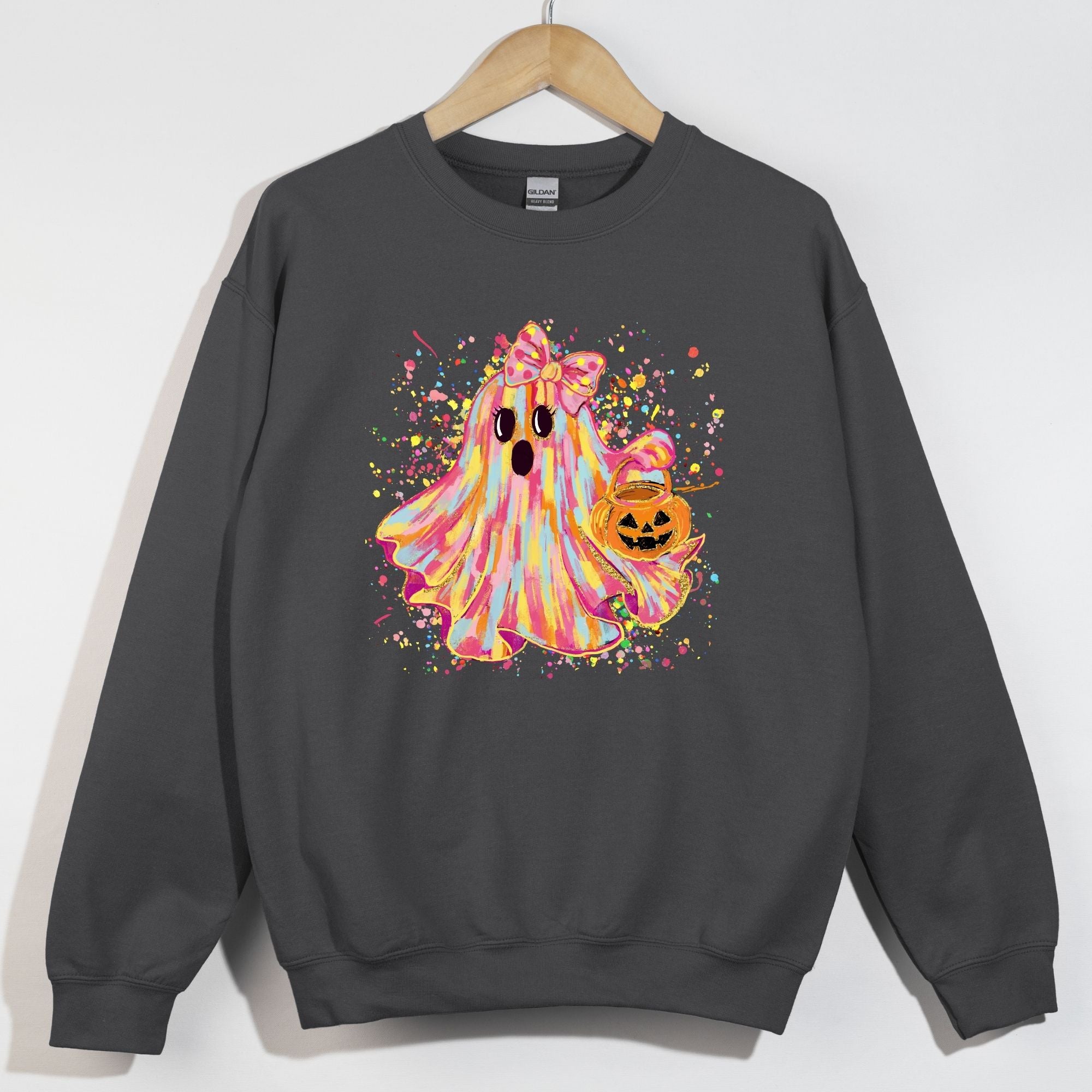 Watercolor Paint Splatter Ghost