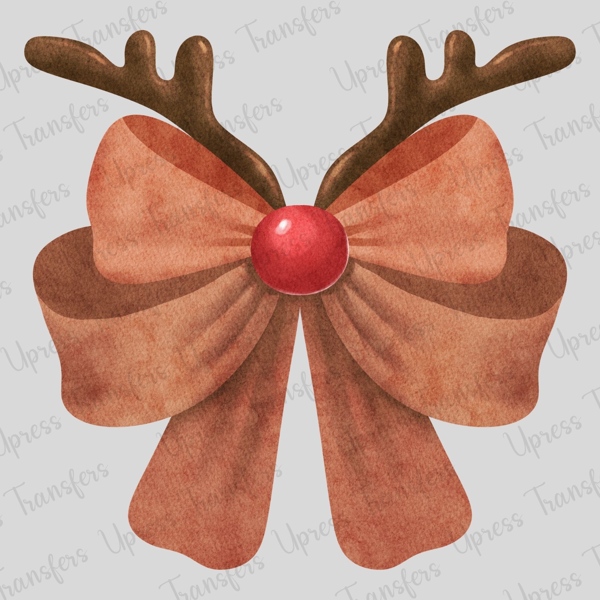 Watercolor Rudolph Bow