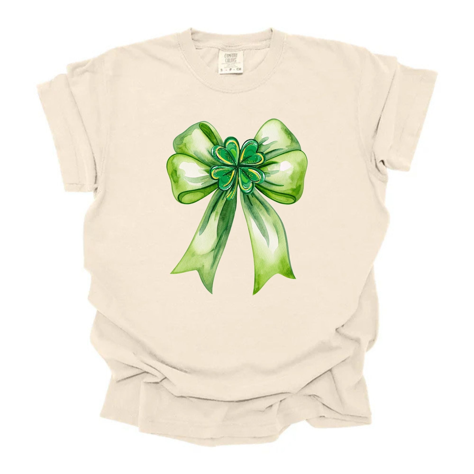 Watercolor Shamrock Bow