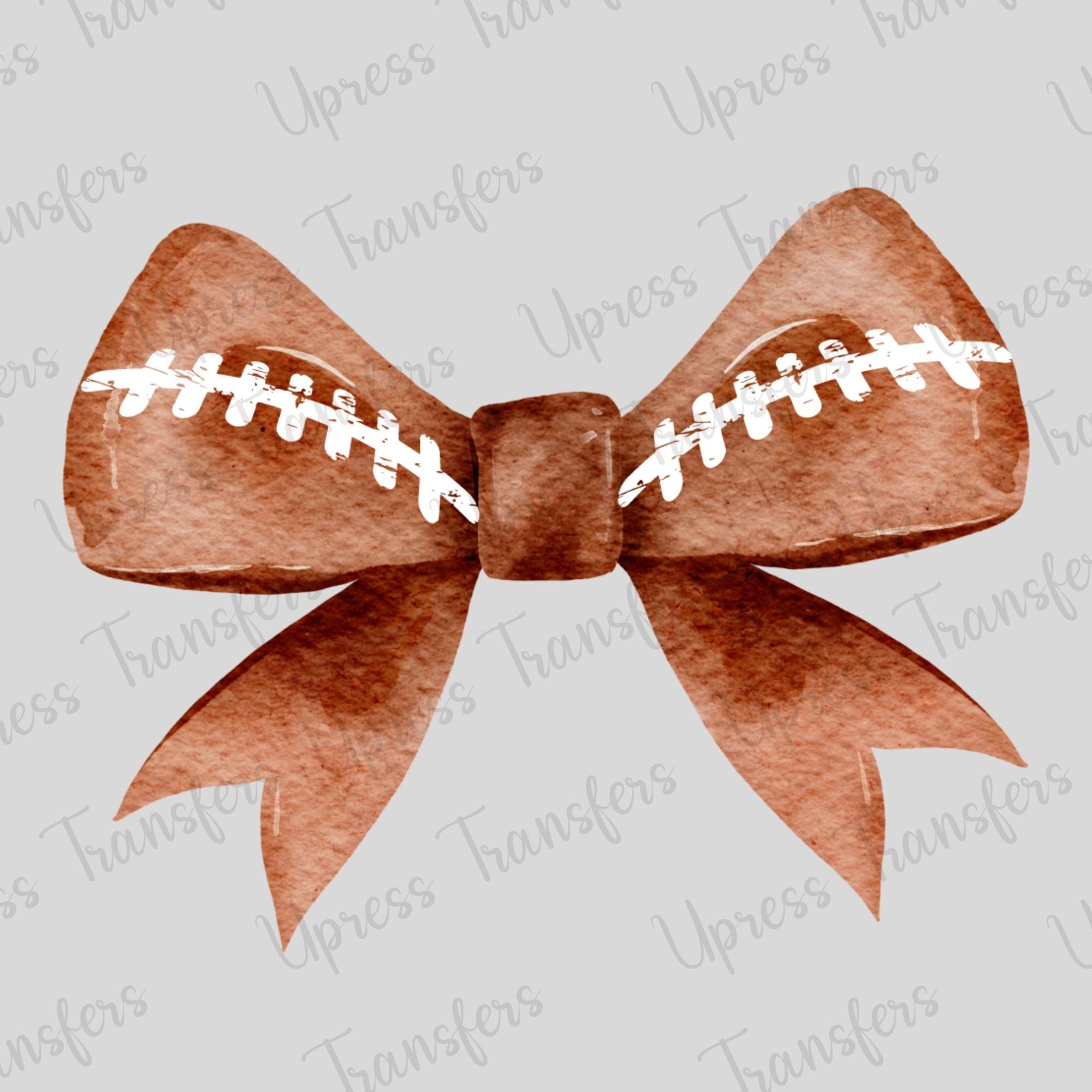 Watercolor Simple Football Bow