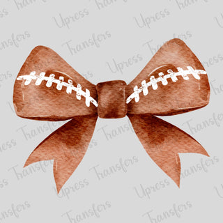 Watercolor Simple Football Bow