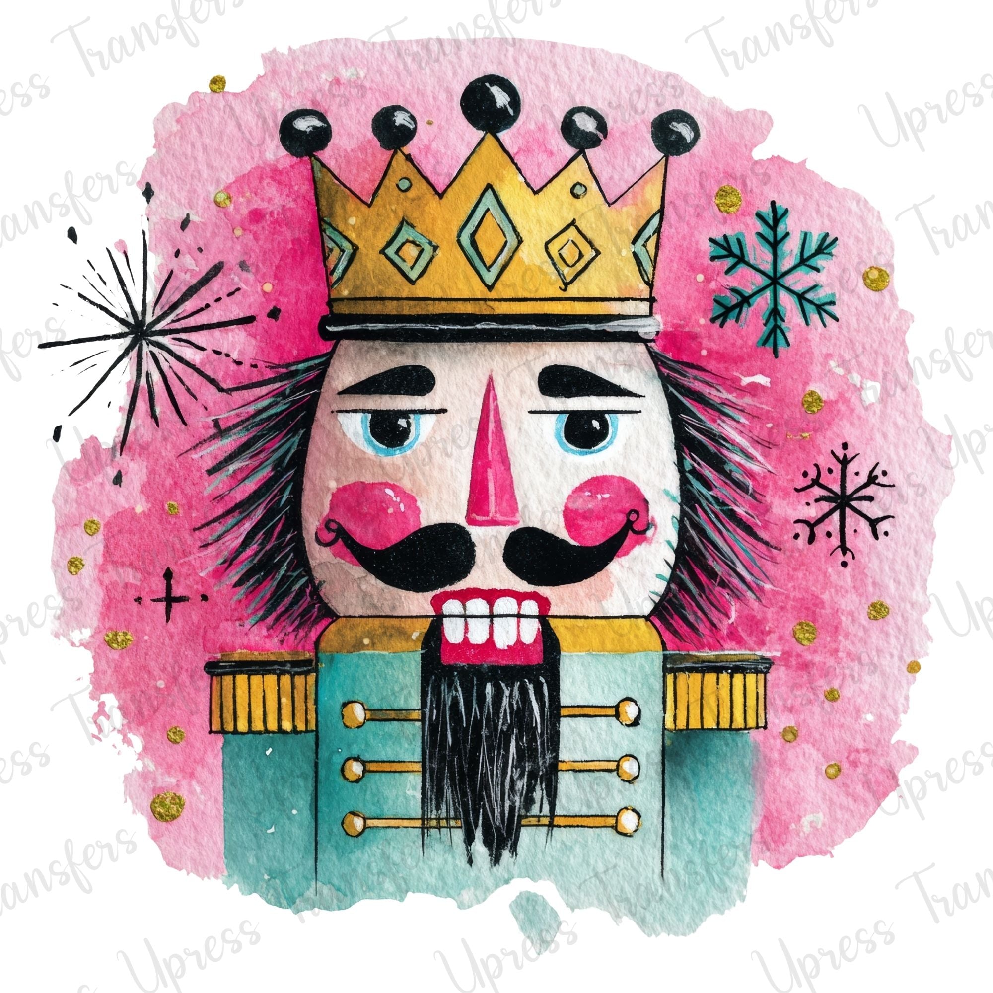Watercolor Splash Nutcracker