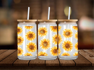 Watercolor Sunflowers 16 Oz Wrap