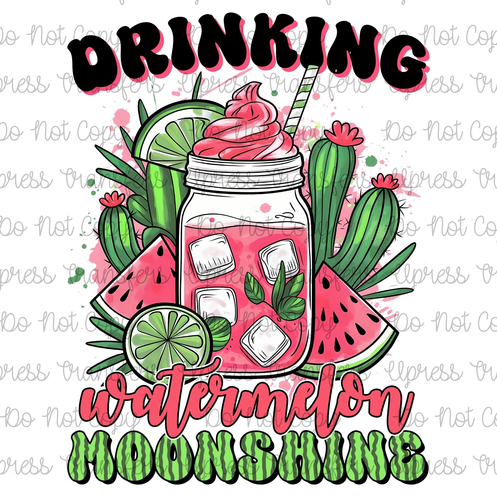 Watermelon Monshine Glass
