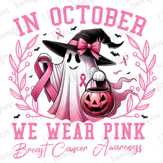 We Wear Pink Awareness Ghost