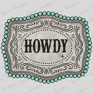Western Howdy Buckle