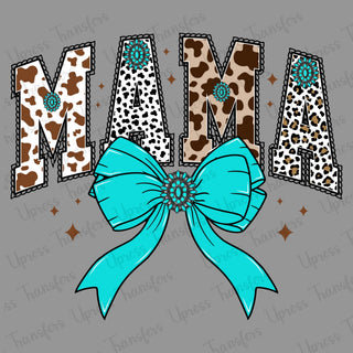 Western Mama Blue Bow
