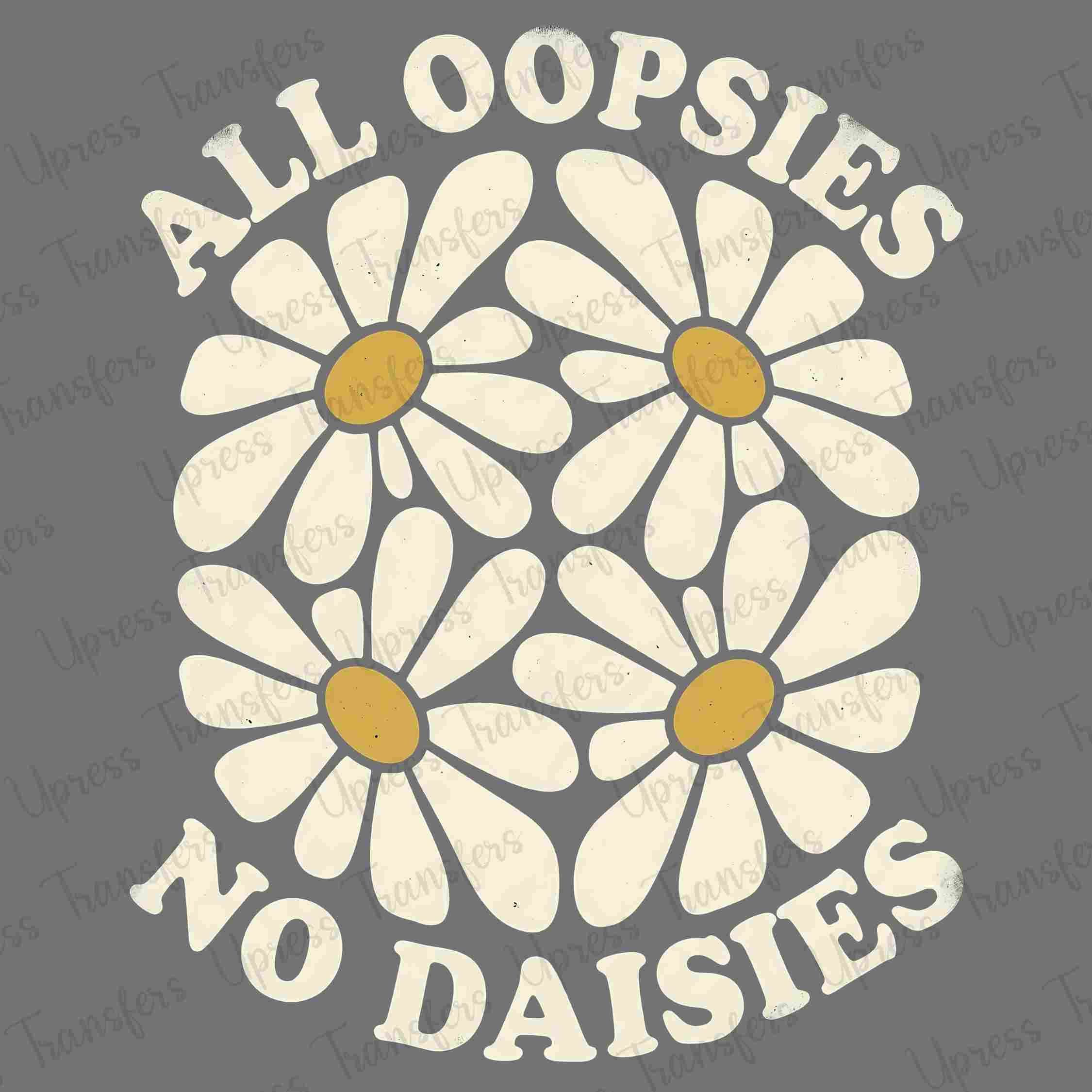 White All Oopsies Distressed