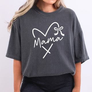 White Heart Mama Bow