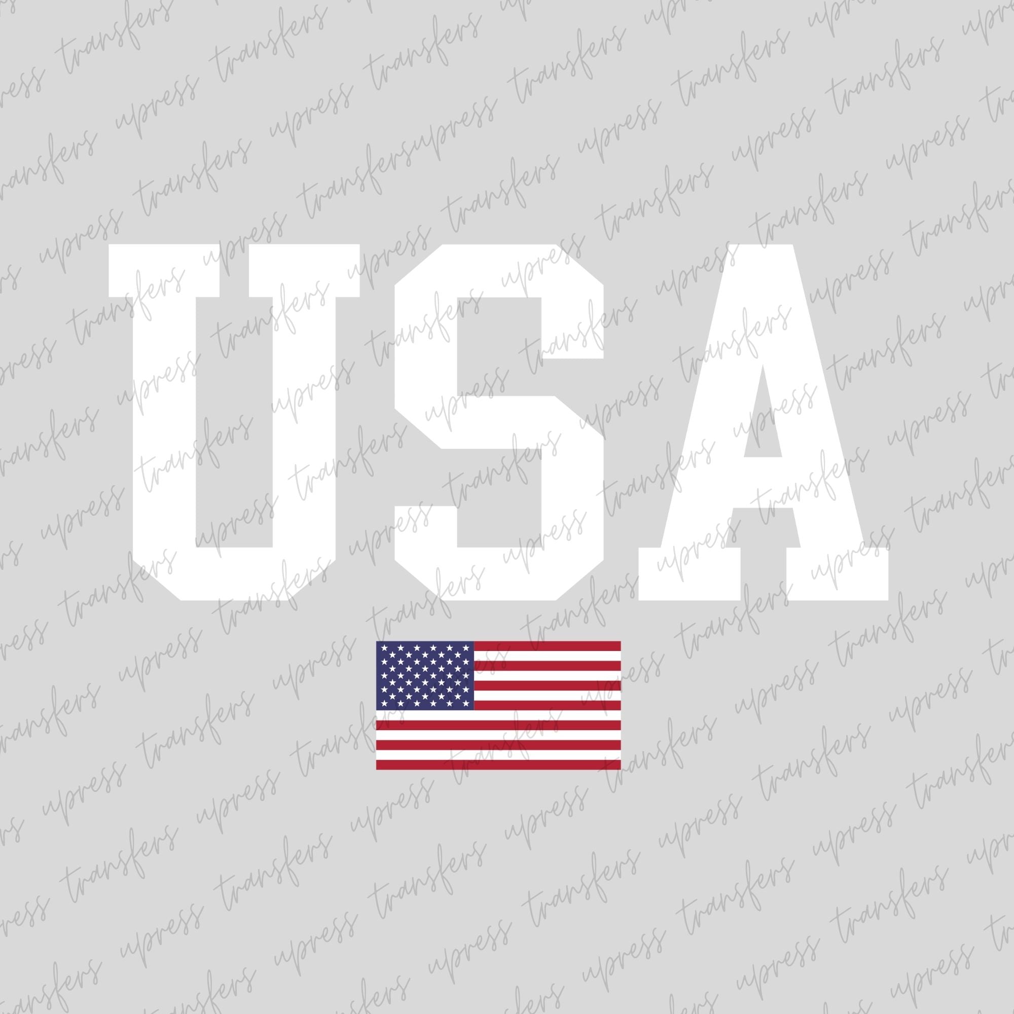 White USA Small Flag