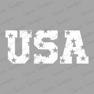 White USA Varsity Star Cut Outs