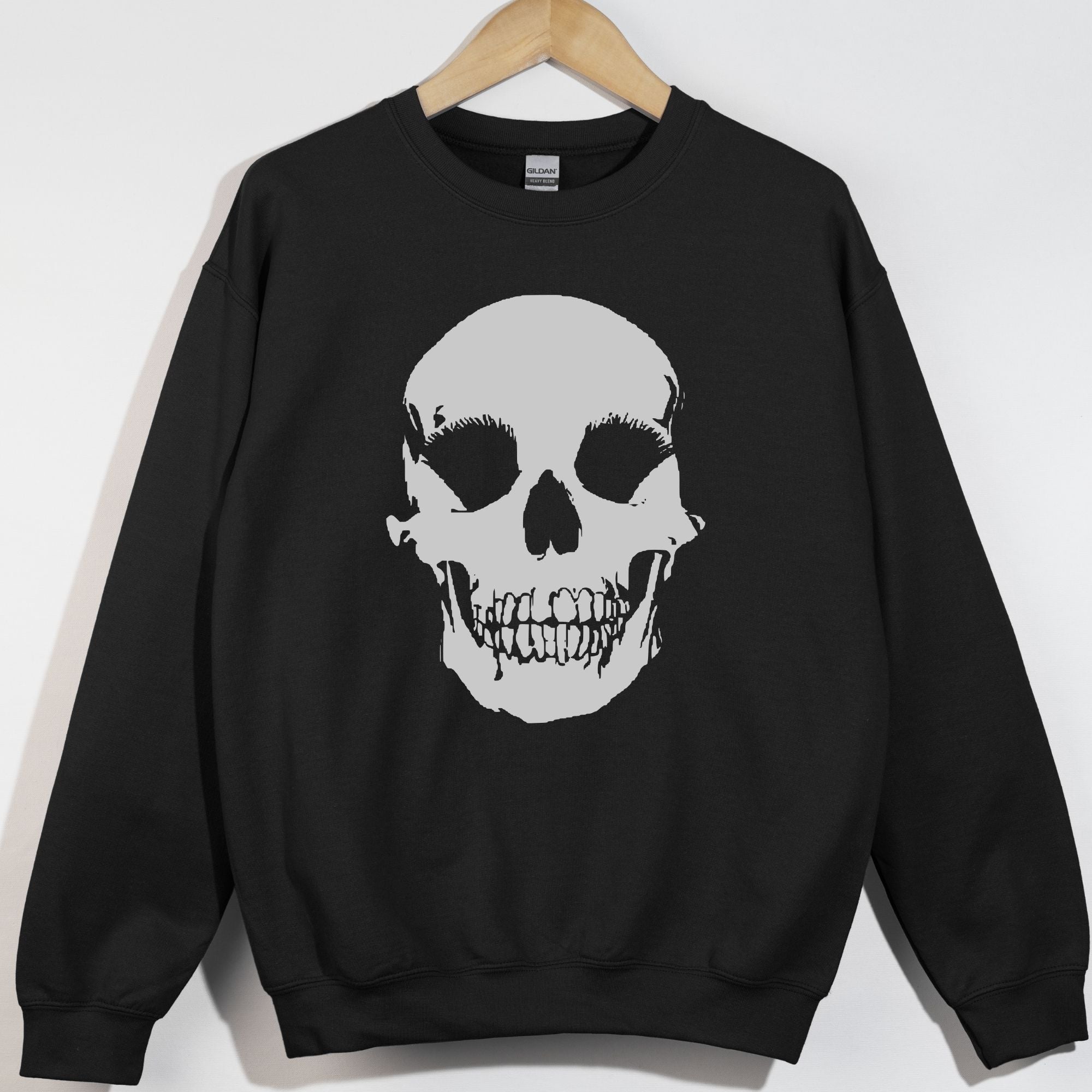 Whitish Grey Skull Head