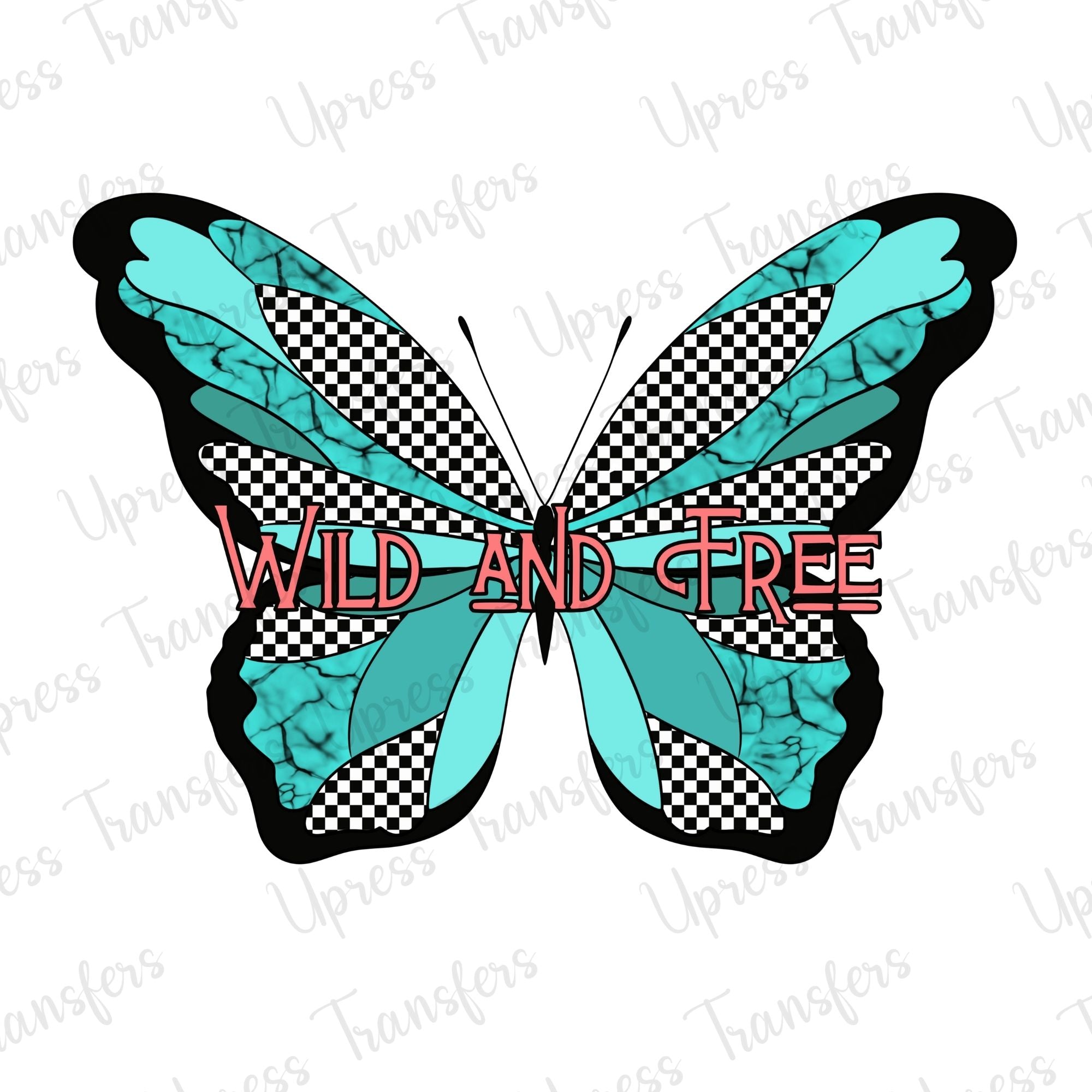 Wild And Free Checkered Butterfly