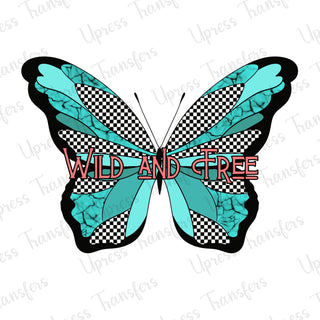 Wild And Free Checkered Butterfly