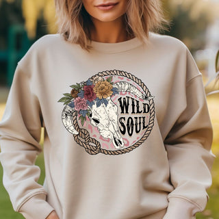 Wild Soul Floral Bull Skull