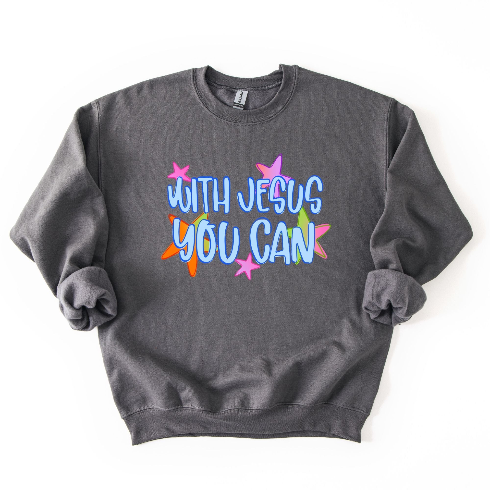 With Jesus You Can Neon Doodle