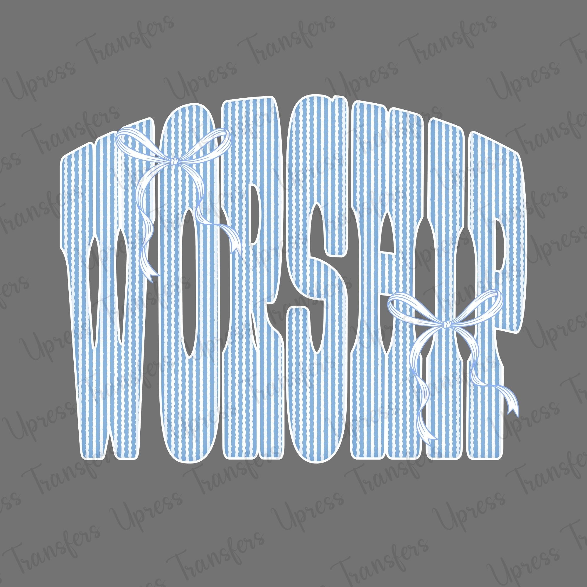 Worship Blue Bow