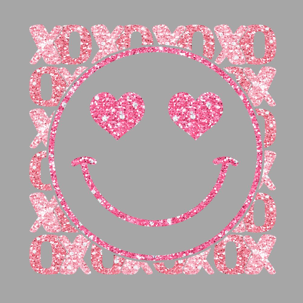 XOXO Smiley Sequins