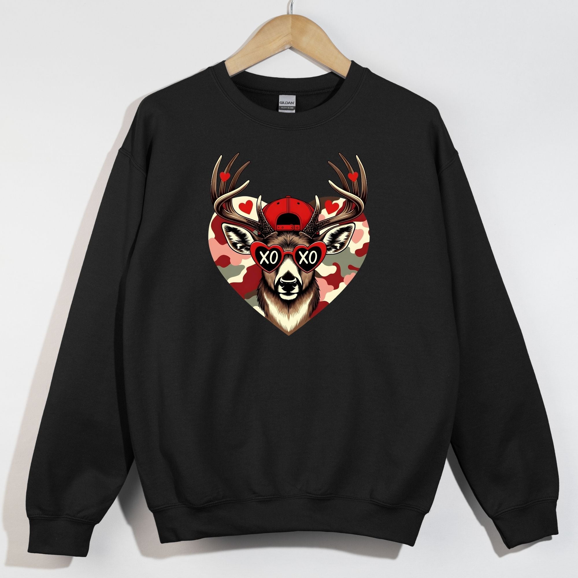 Xoxo Deer Head Camo Heart