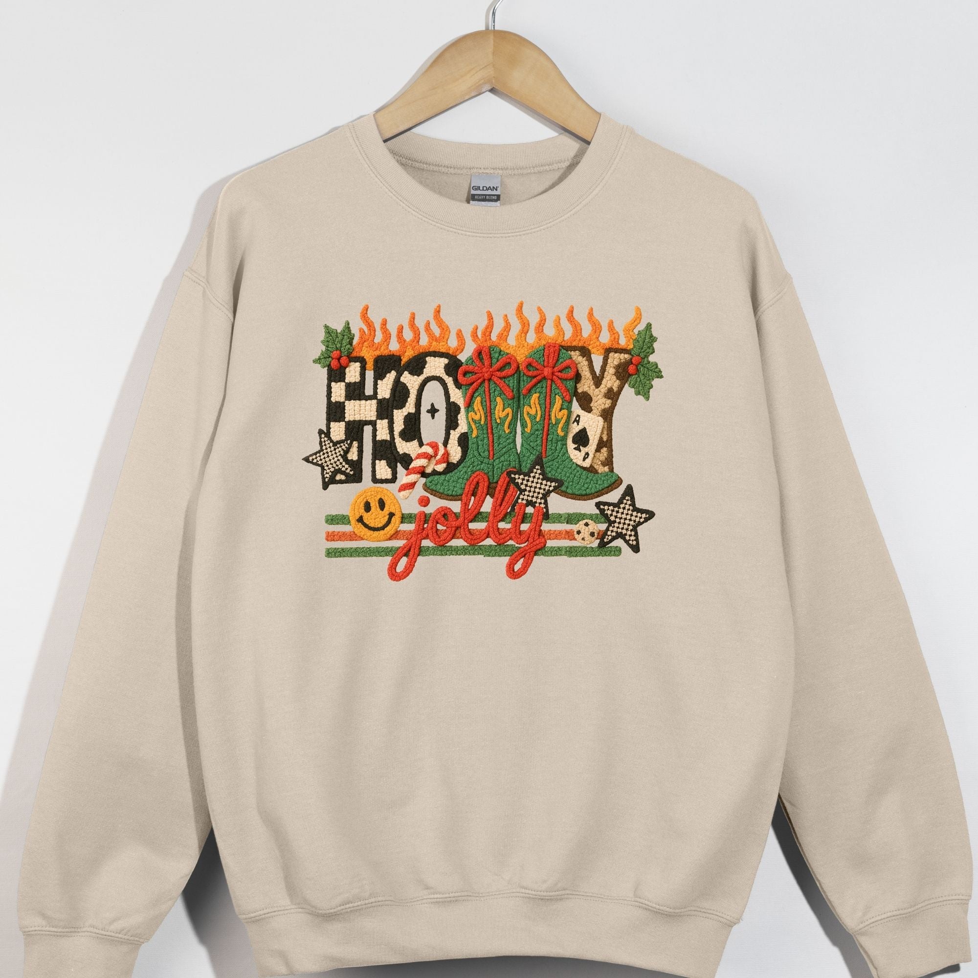 Yallternative Faux Yarn Holly Jolly