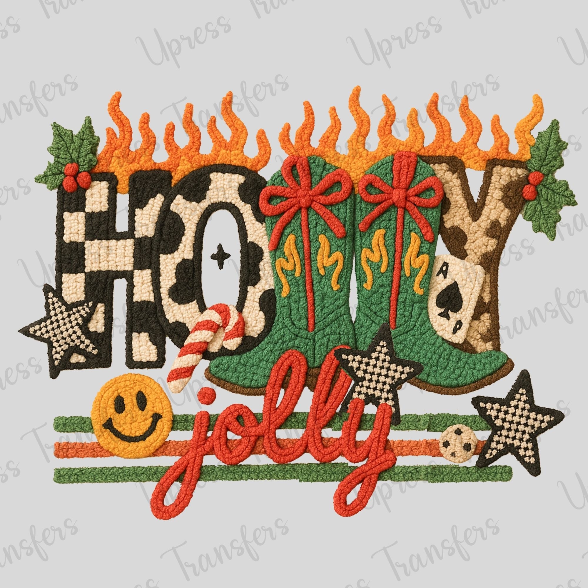 Yallternative Faux Yarn Holly Jolly