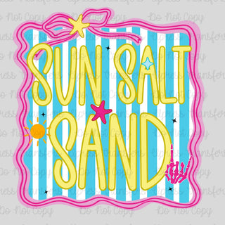 Yellow Pink Sun Salt Sand