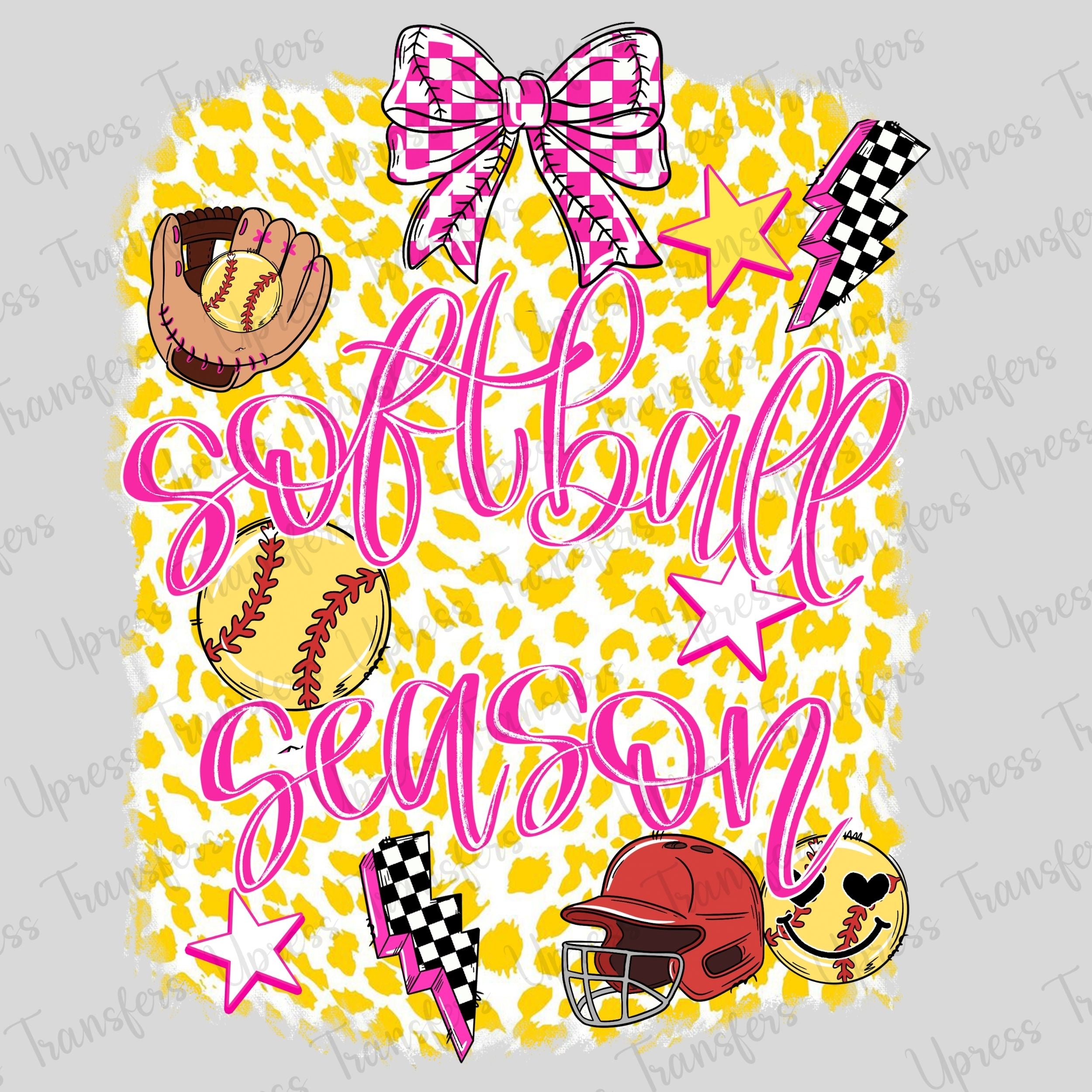 Yellow cheetah Softball