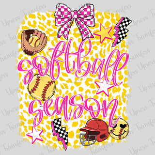 Yellow cheetah Softball