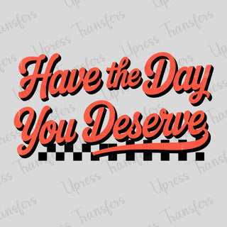 You Deserve Checkered
