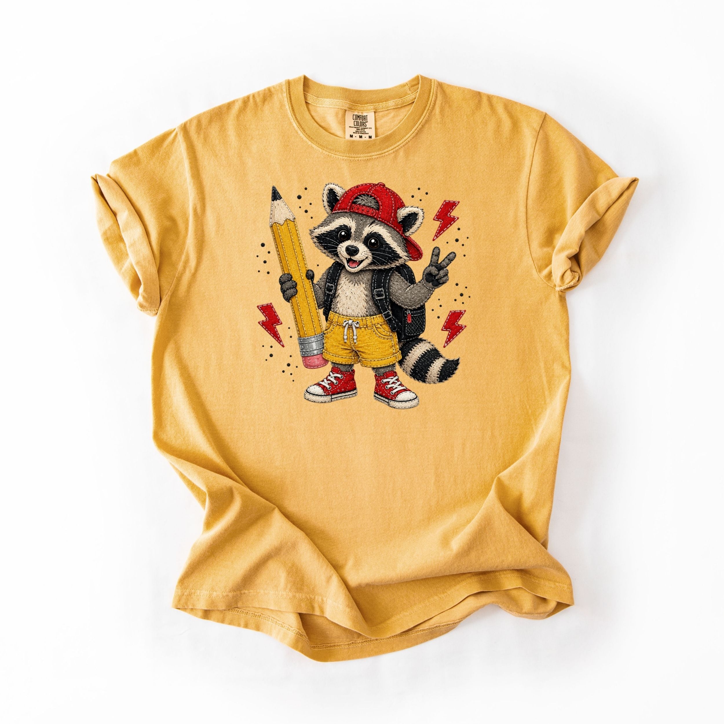 Young Racoon School Ready