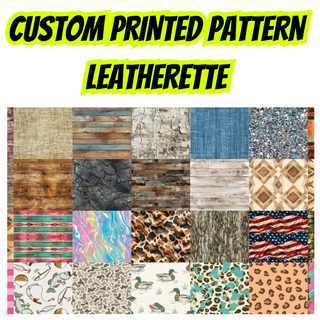 Custom Printed Pattern Leatherette