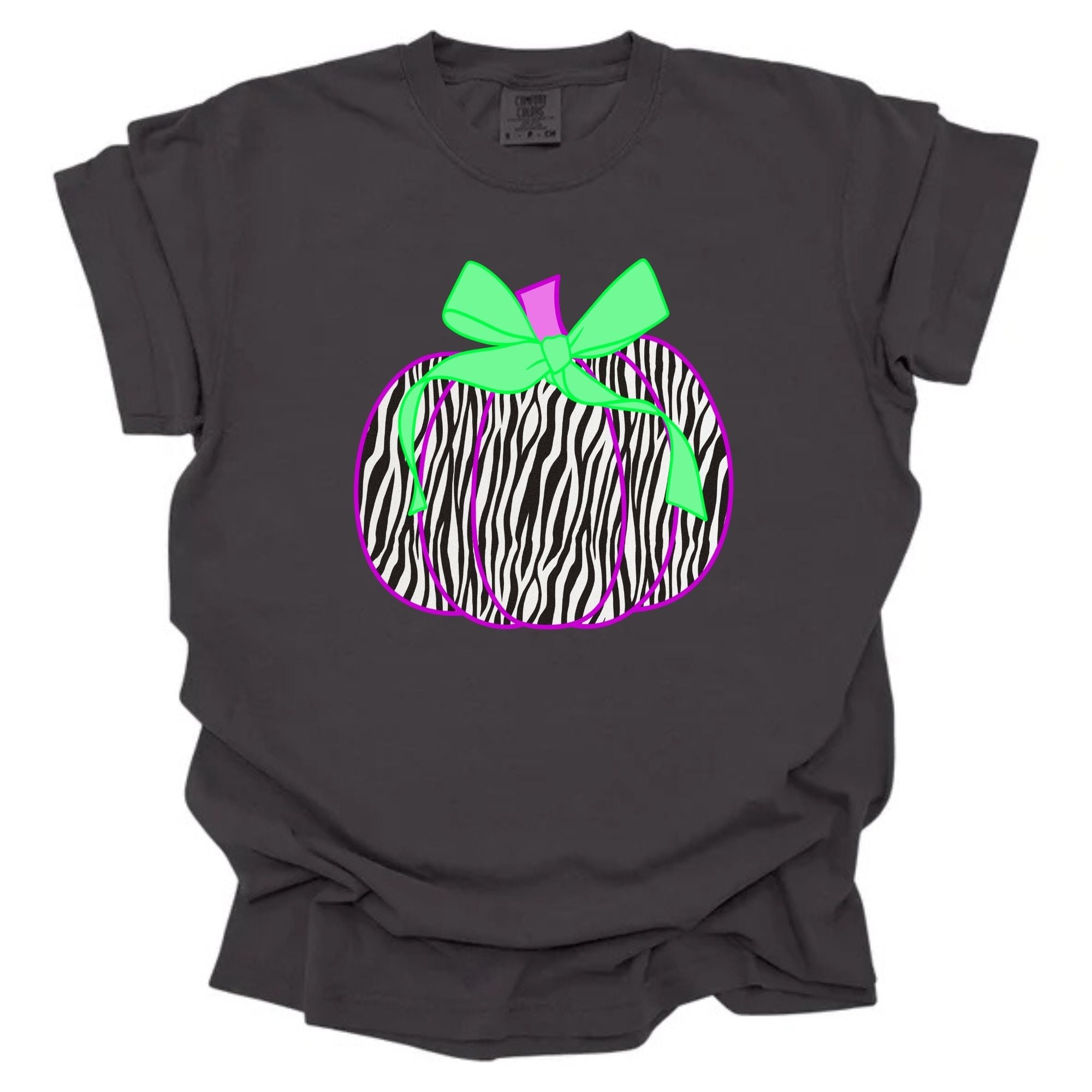 Zebra Purple and Green Pumpkin