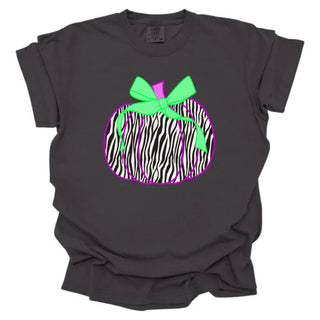 Zebra Purple and Green Pumpkin