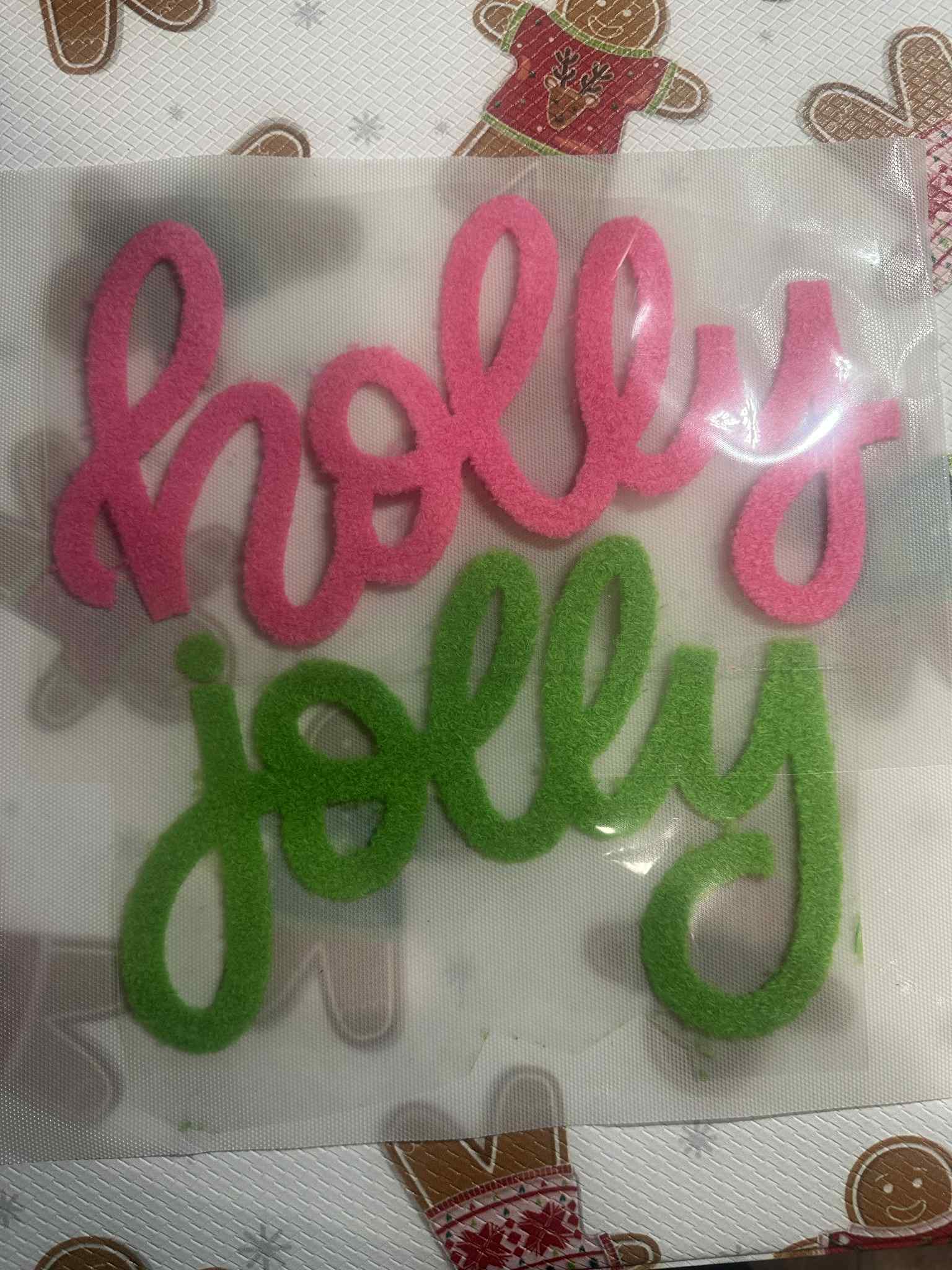 Holly Jolly Fuzzy Transfer