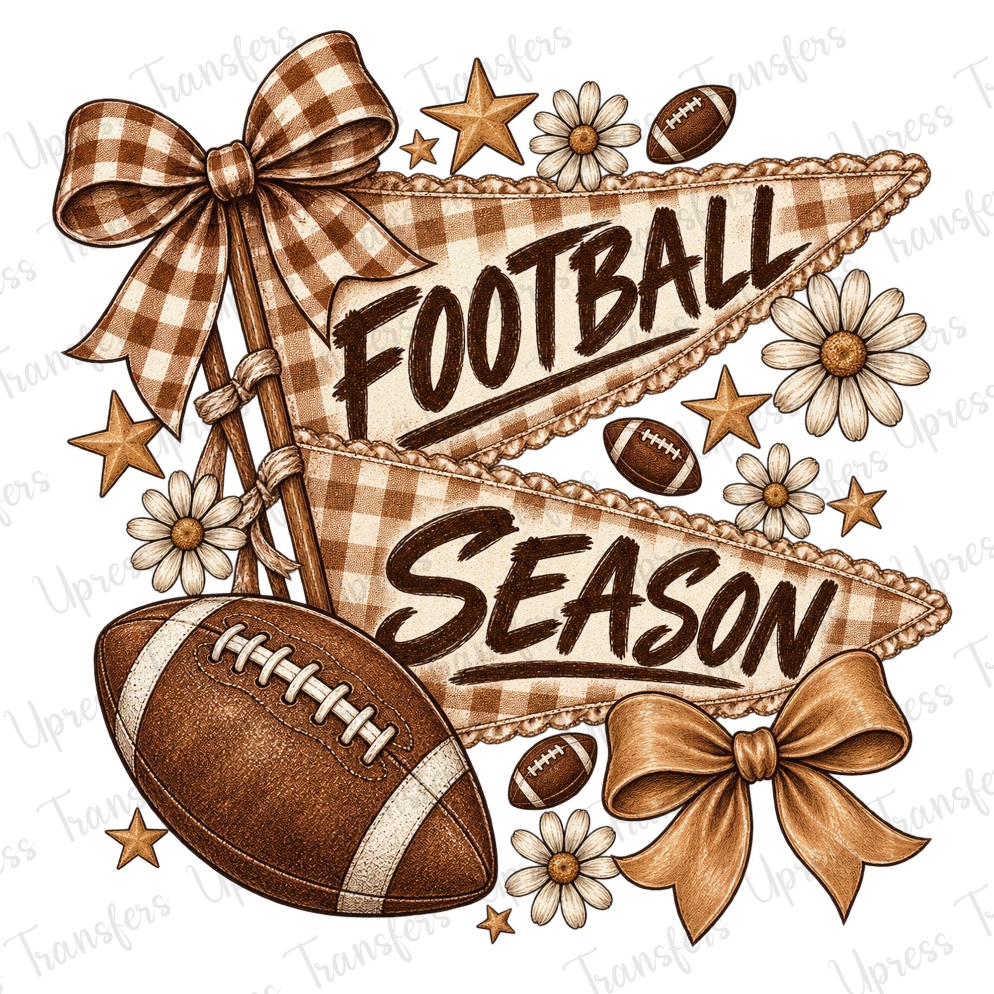 brown Checkered Footbal