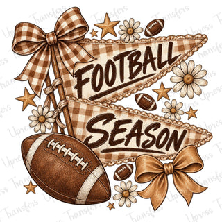 brown Checkered Footbal
