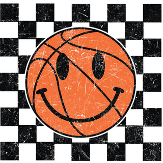 Checkered Basketball Smiley