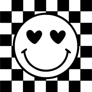 Checkers Smiley Black