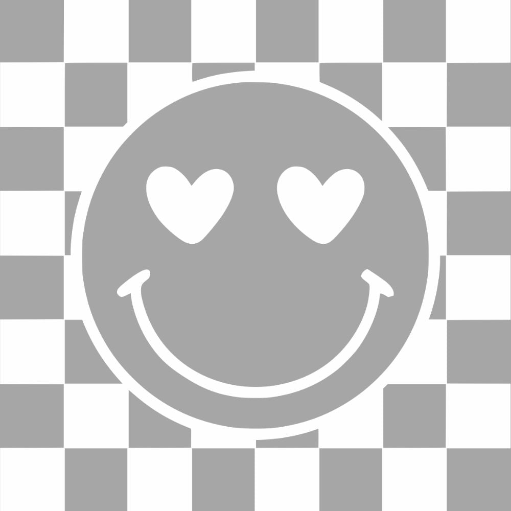 Checkers Smiley White