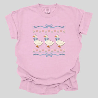 Cute Duck Trio Hearts