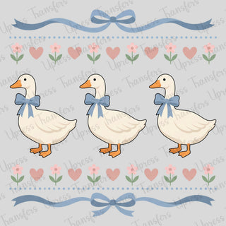 Cute Duck Trio Hearts