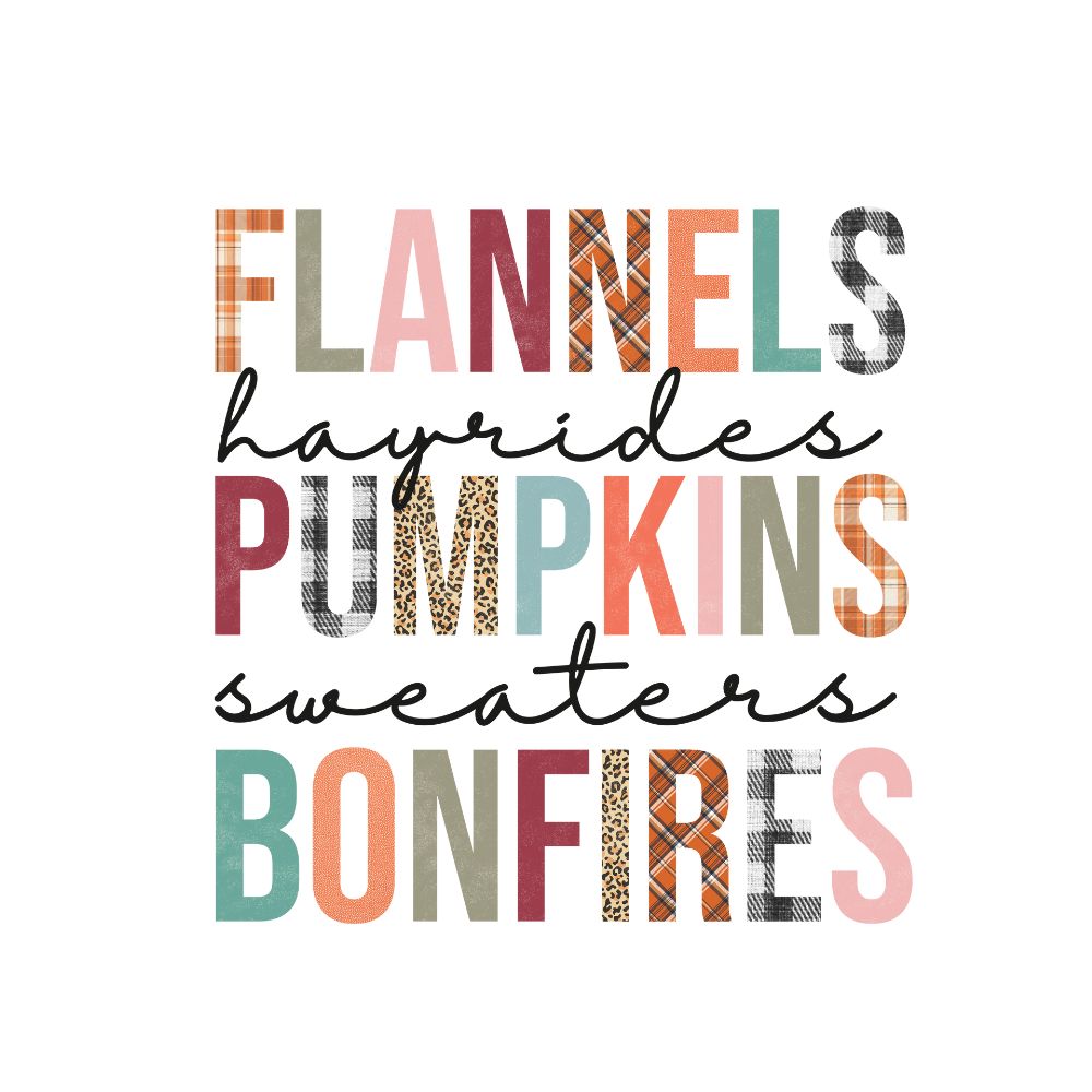 Flannels Pumpkins Bonfires