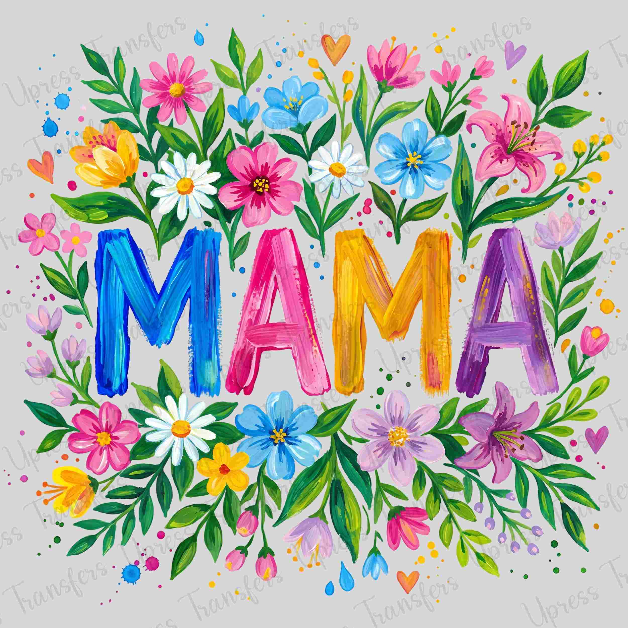 floral flower mama